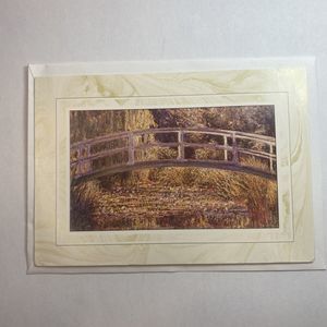 CLAUDE MONET  { 1899 }  WATER LILY POND  BLANK NOTE CARD & ENVELOPE  BRAND NEW